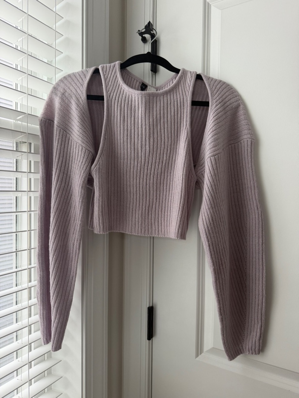 Bolero and Tank Sweater Set in Light Lavender